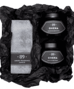 OHENA SET: Ljus, Skrubb och Body Butter