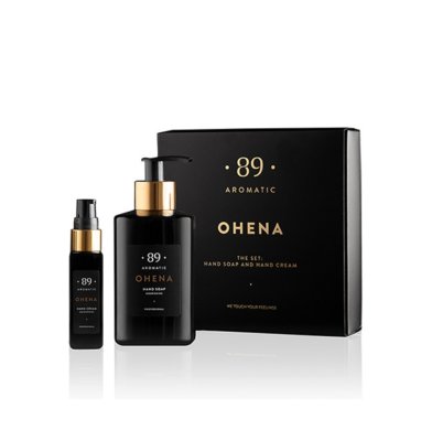 OHENA SET: Handkräm och Handtvål (Orientalisk - Träig)